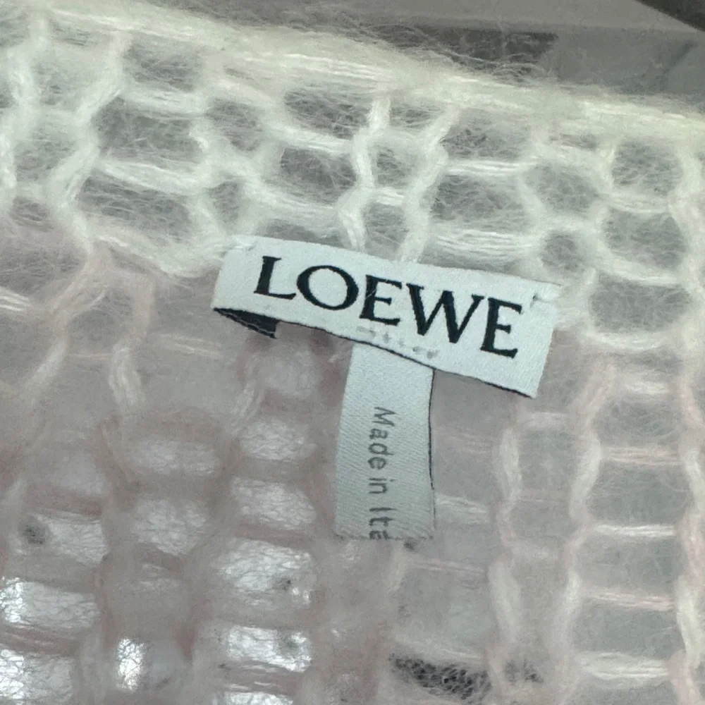 Loewe striped Pink and White Anagram Knit Sweater - Picture 2 of 6